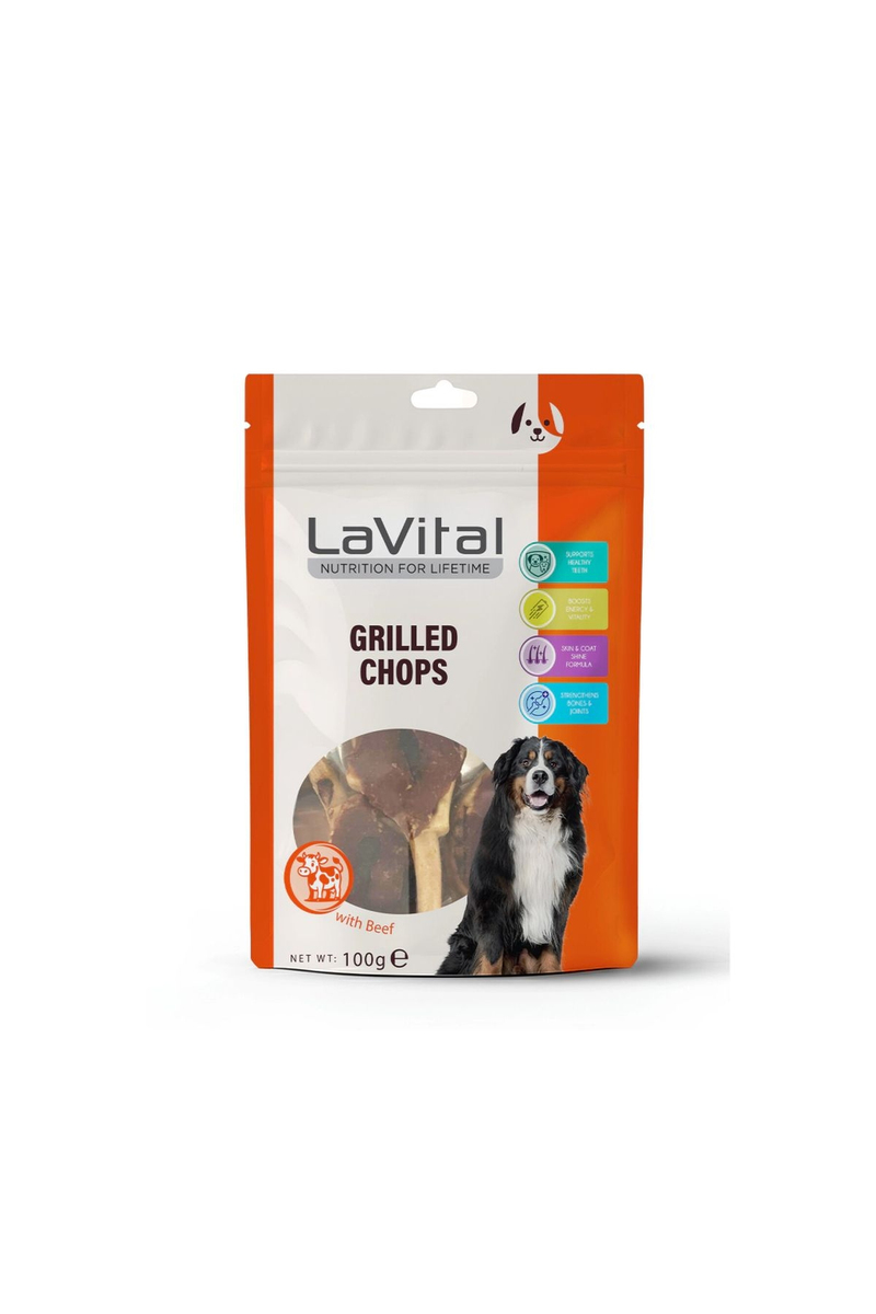 LaVital Köpek Ödül Maması Kuzu Etli Pirzola 100g