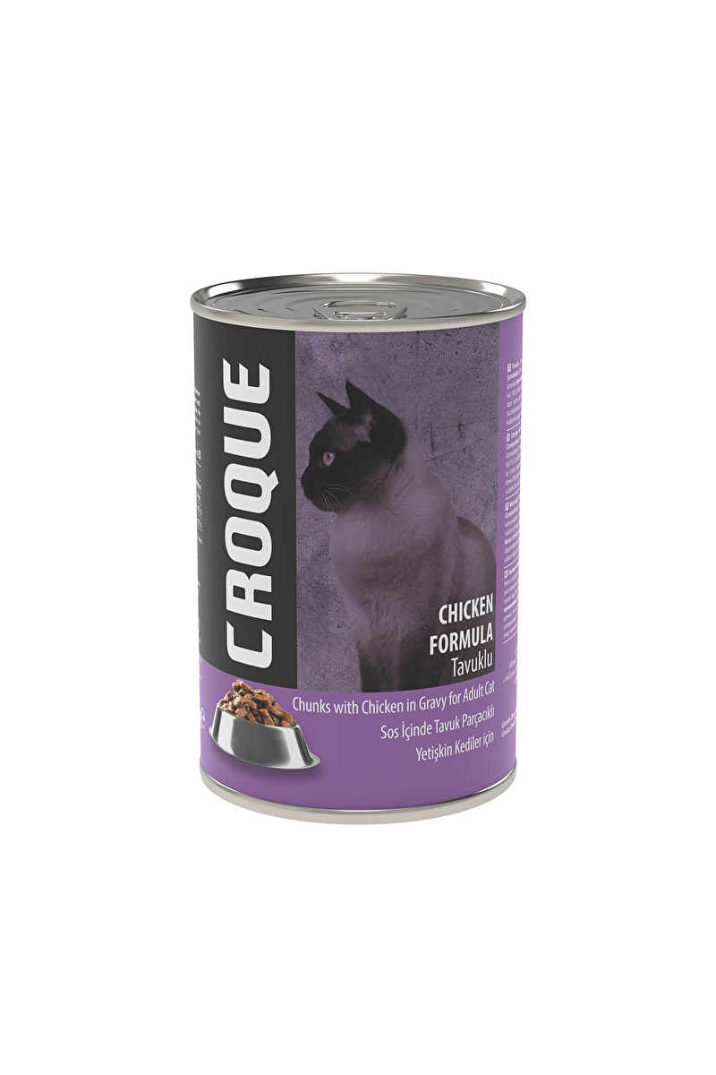 Croque Yetişkin Kedi Konserve Mama Tavuk Etli 400 g