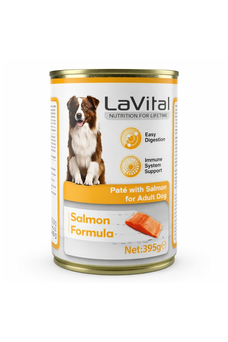 LaVital Yetişkin Yaş Köpek Maması (Adult) Somonlu 395GR