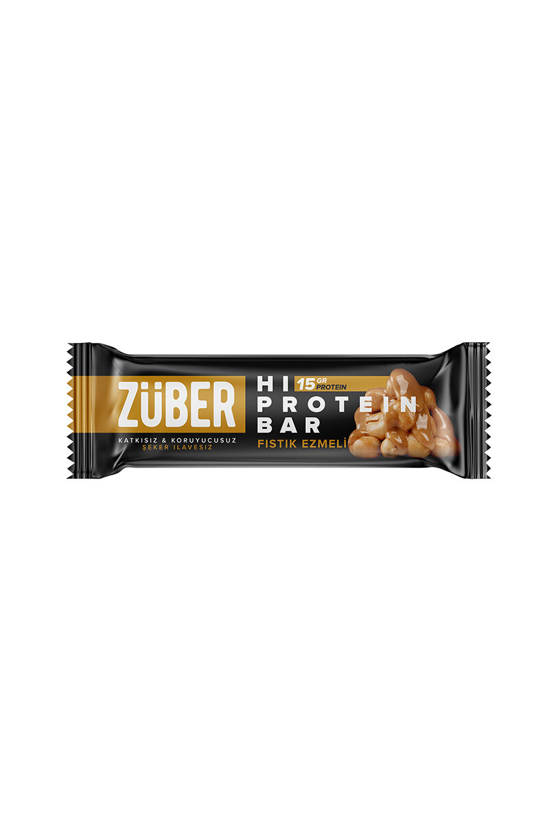 Züber Fıstık Ezmeli Hi-Protein Bar 45 g