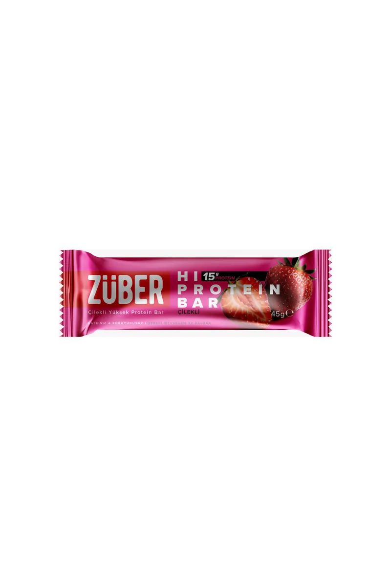 Züber Çilekli Hi Protein Bar 45 g