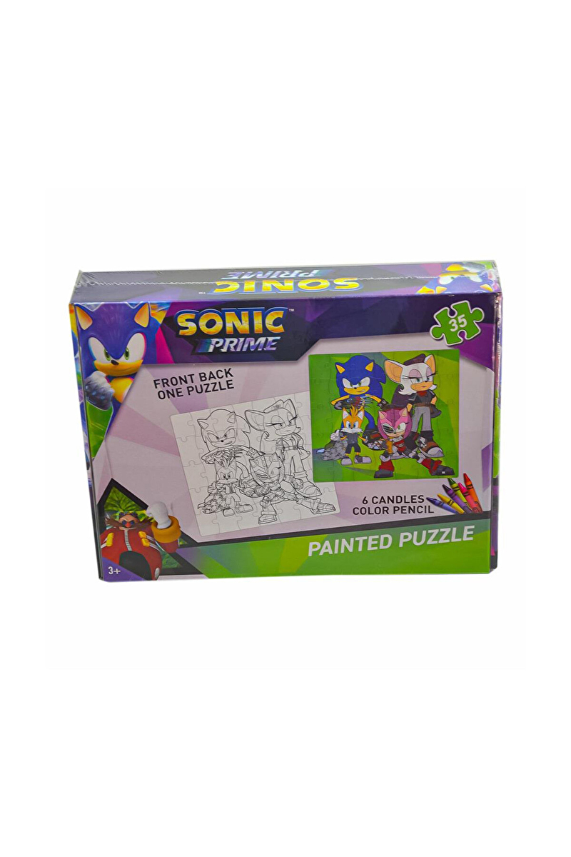 Sonic Boyamalı Puzzle