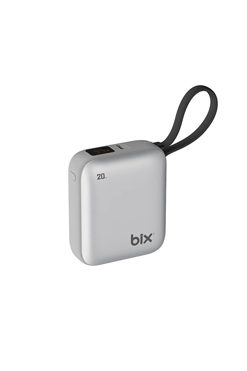 Bix 10.000 mAh Powerbank Gümüş PB119