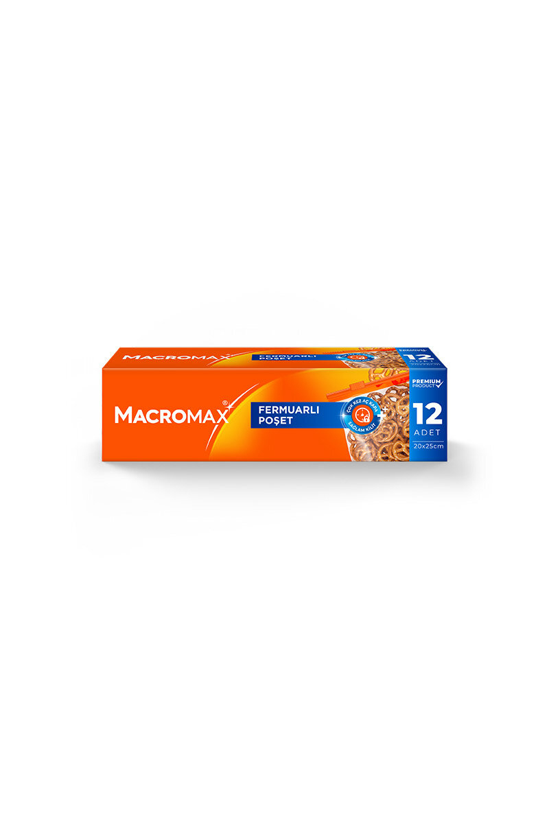 Macromax Buzdolabı Poşeti Fermuarlı 12 Li