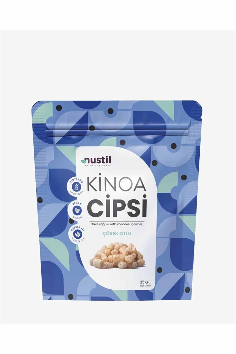 Nustil Glutensiz Çörekotlu Kinoa Cipsi 35 g