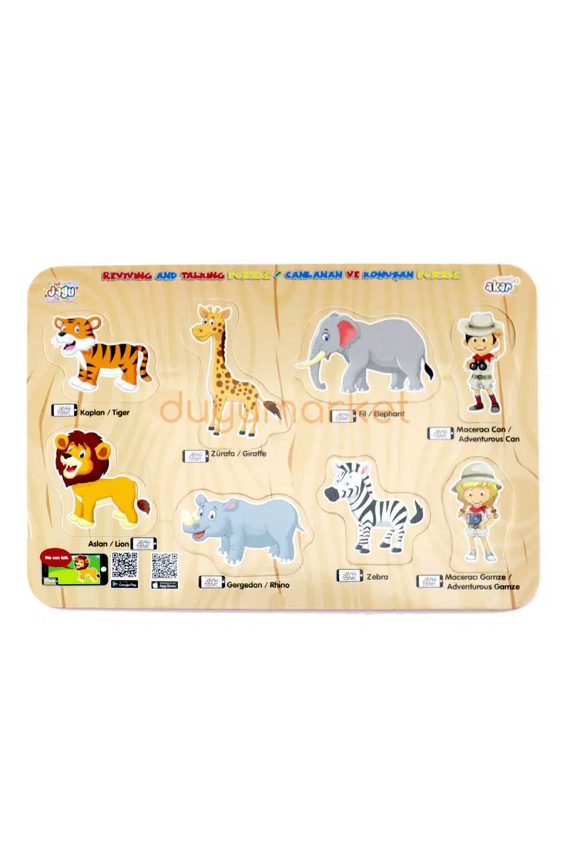 Jagu Konuşan Oyuncak Bultak Puzzle Safari