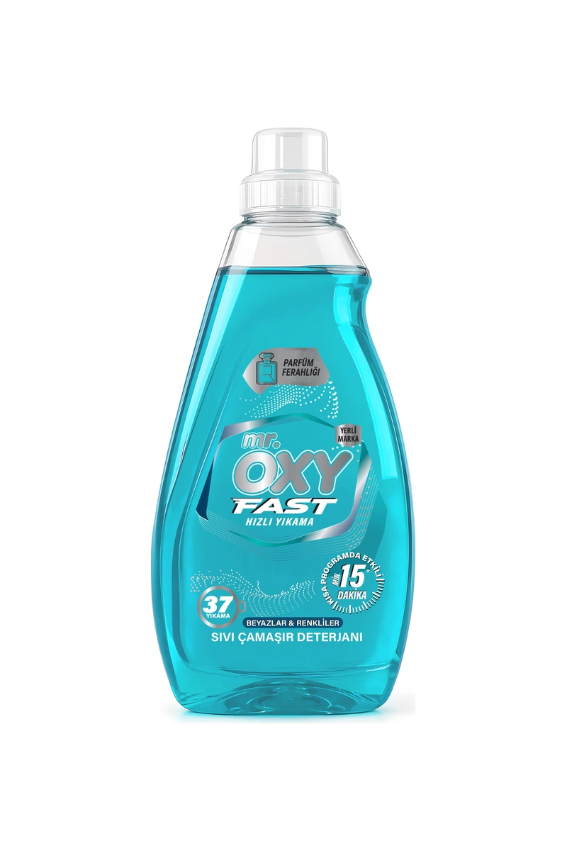 Mr.Oxy Fast Sıvı Çamaşır Deterjanı Beyaz ve Renkliler 1.480 Ml