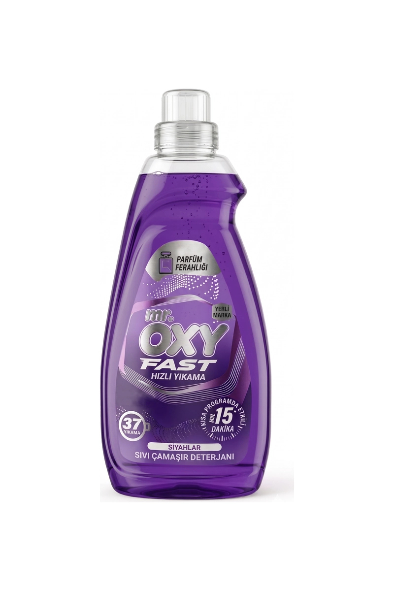 Mr.Oxy Fast Sıvı Çamaşır Deterjanı Siyahlar 1.480 Ml