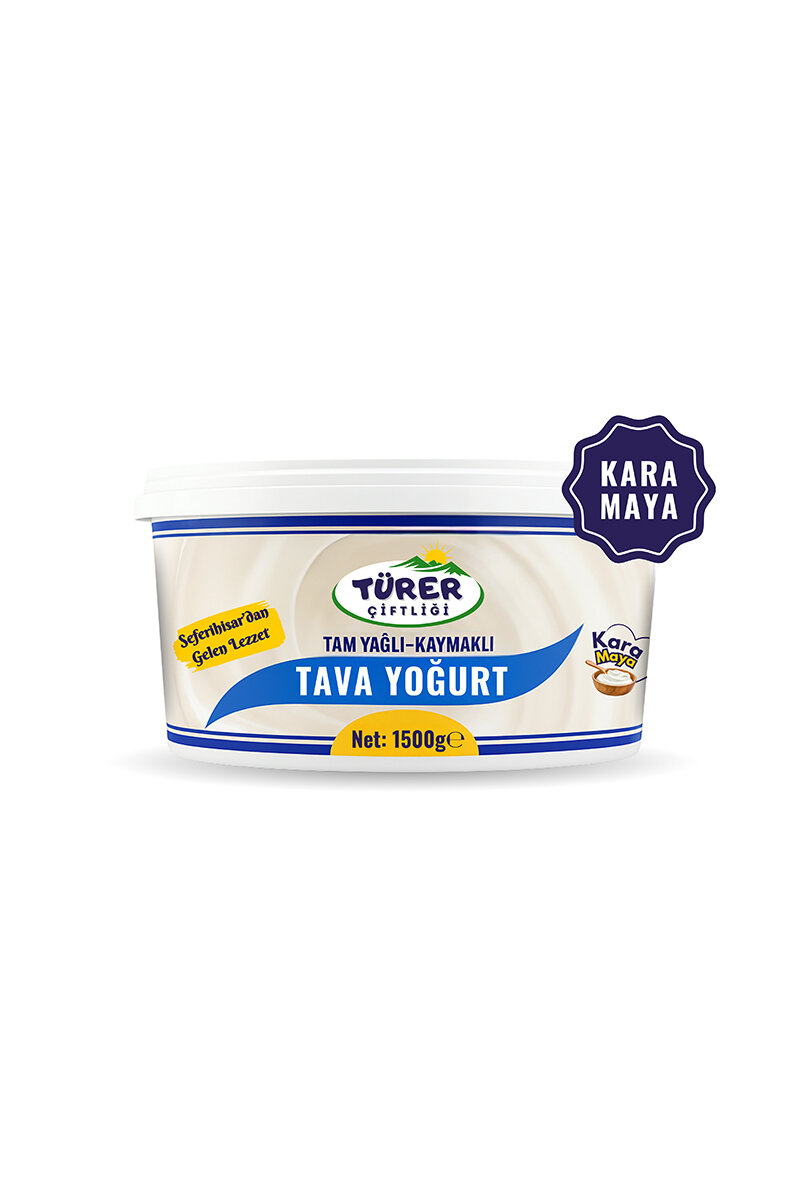 Türer Çiftliği Tam Yağlı Tava Yoğurt 1500 G