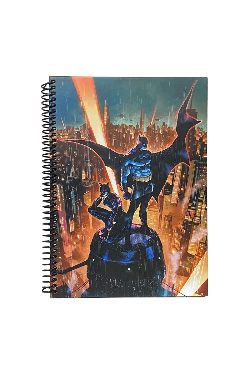 Batman Gotham City Spiralli Sert Kapak Defter 96 Yaprak