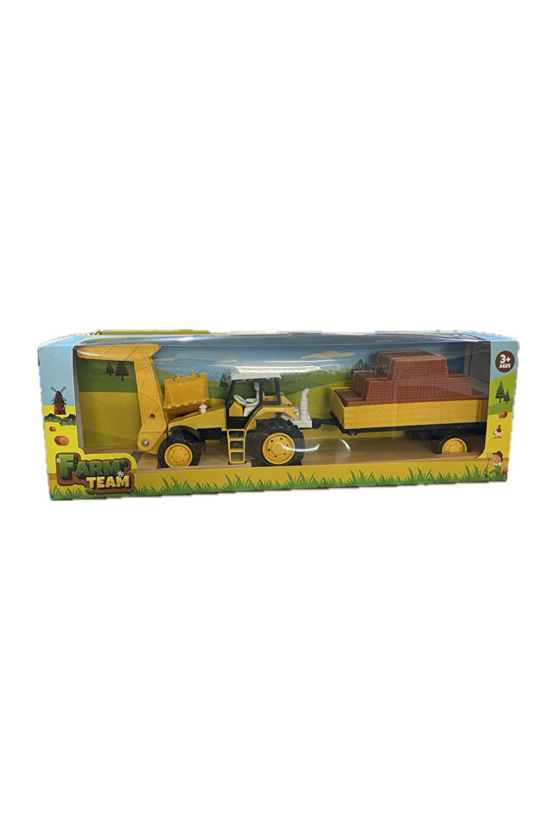 Toysan Oyuncak Sürtmeli Römorklu Traktör