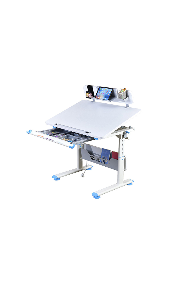 Vega Çalışma Masası minivega-standard MVSTD-1 Beyaz Mavi