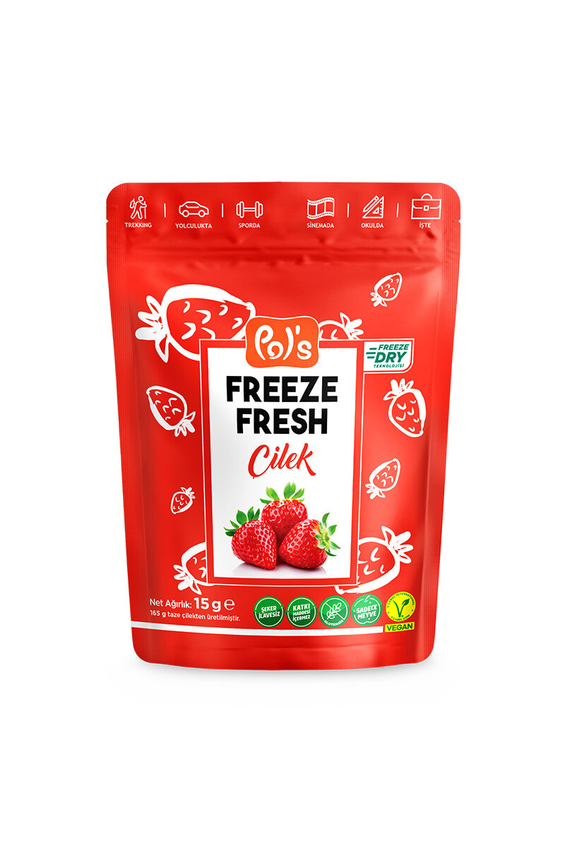 Pol's Freeze Fresh Çilek 15 g