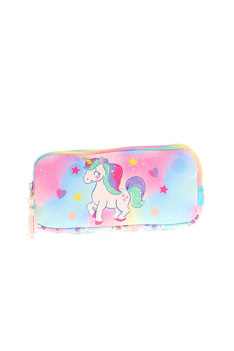 Kaukko Kids 3 Bölmeli Kalem Çantası (Plush Unicorn) L8243