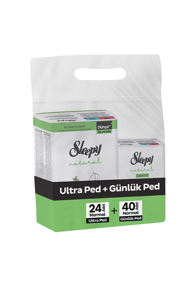 Sleepy Natural Ped Gece 18'li + Günlük Uzun 32'li