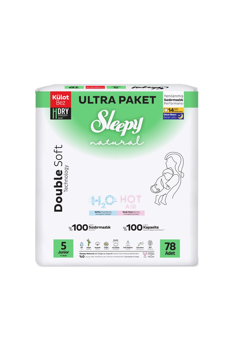 Sleepy Natural Double Soft Ultra Külot Bez Jonuir (5) 78'li