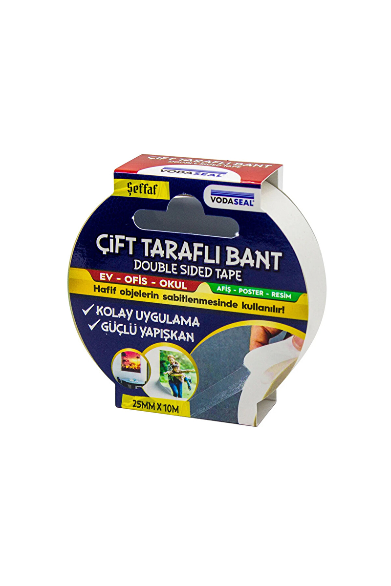 Vodaseal Çift Taraflı Filmik Bant 10mt