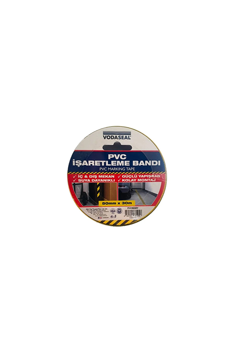 Vodabond Pvc İşaretleme Bandı 50mmx30m