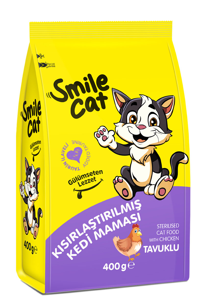 Smilecat Kuru Kısır Kedi Maması Tavuklu 400g