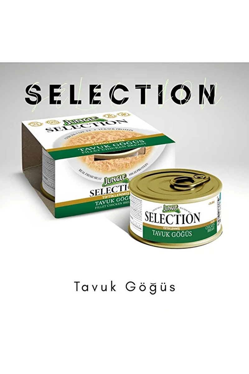 Jungle Selection 70 g Tavuklu Kedi Yaş Mama