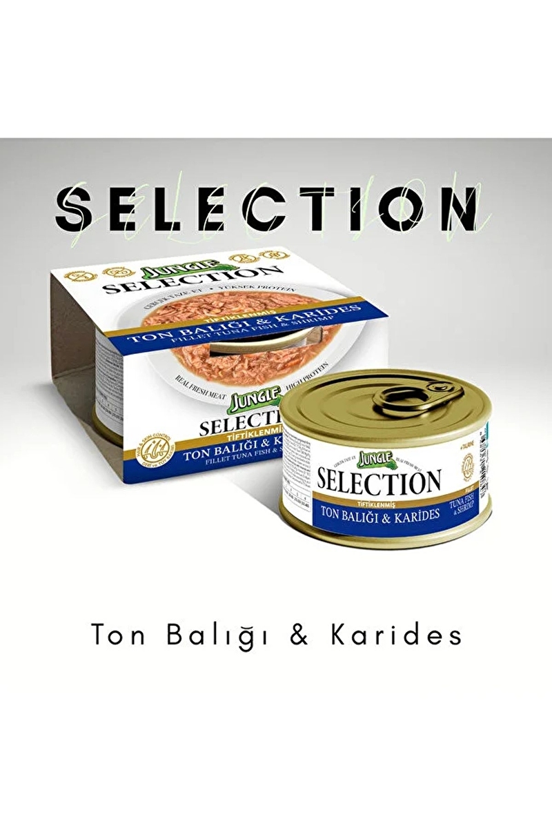 Jungle Selection 70 g Ton-Karides Kedi Yaş Mama