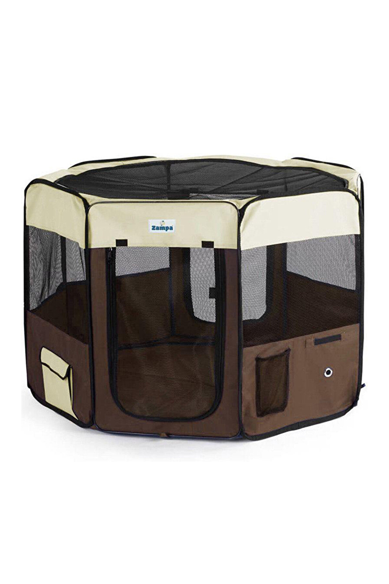 Zampa Pet Park Oyun Alanı Krem-Kahverengi 96x96x61 cm