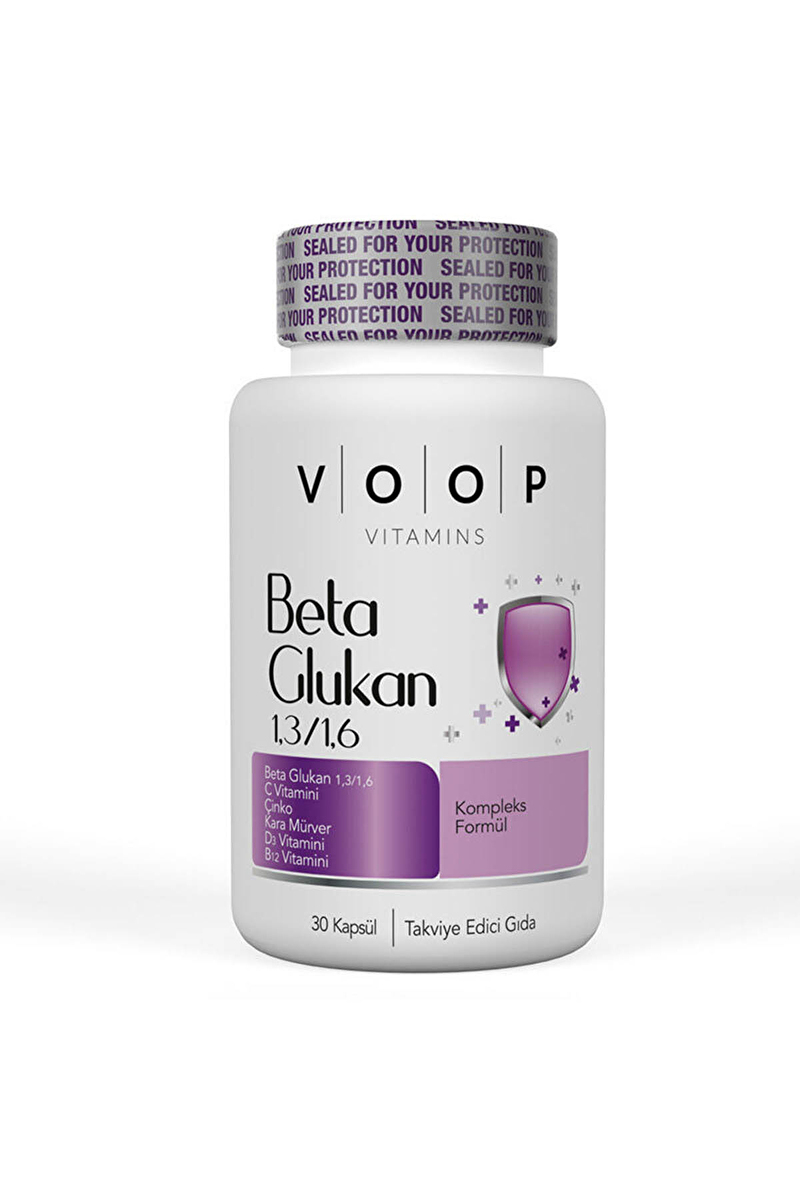 VOOP Beta Glukan İçeren Kapsül Takviye Edici Gıda