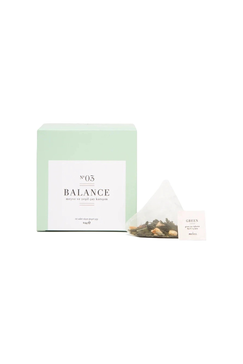 Melez Tea Balance: Yenileyici Bardak Poşet Yeşil Çay 12'li