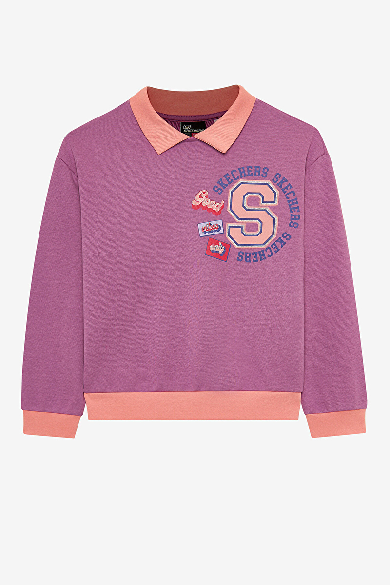 Skechers Kız Çocuk Sweatshirt SK242034-499