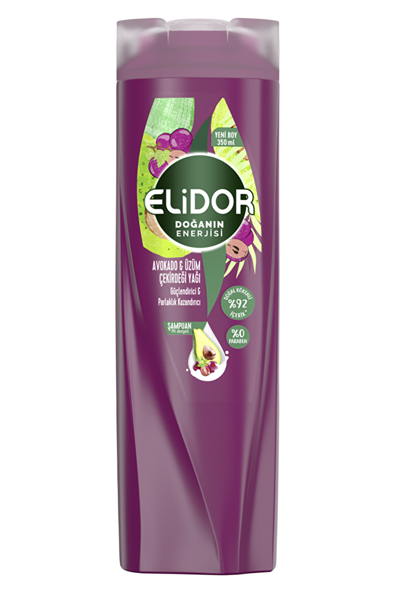Elidor Avokado & Üzüm Çekirdeği Yağı Şampuan 350 ml