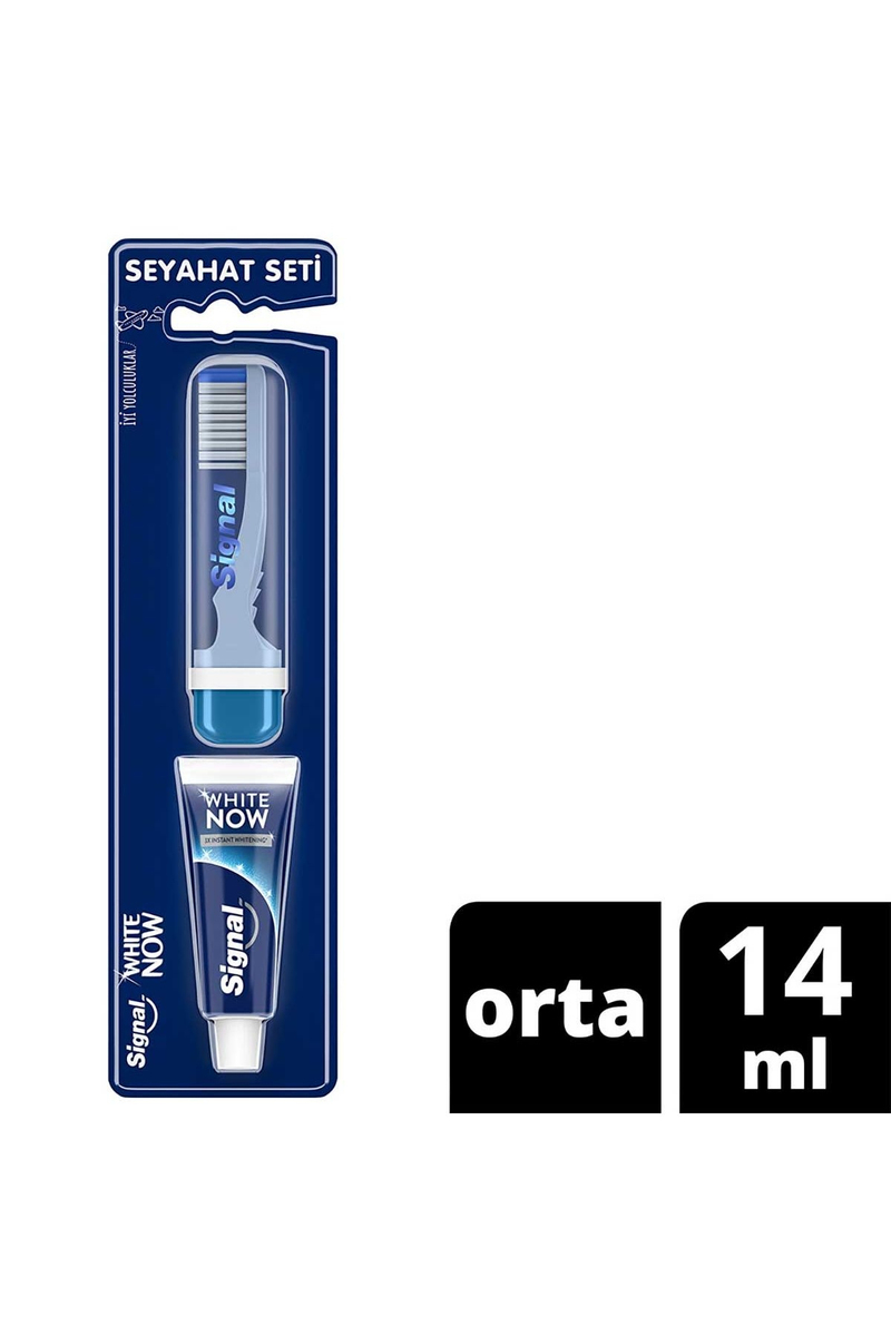 Signal Diş Macunu 14 ml + Diş Fırçası Seyahat Seti