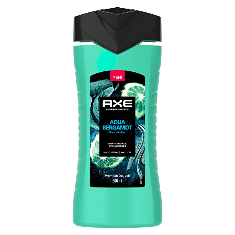 Axe Duş Jeli 3in1 Aqua Bergamot 300 ml