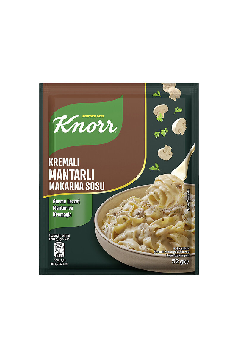 Knorr Makarna Sosu Kremalı Mantarlı 52 g