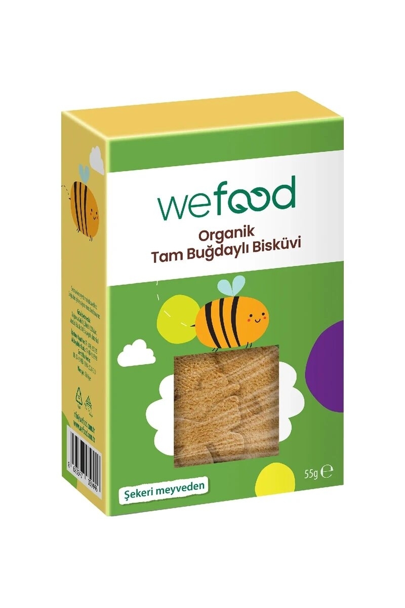 Wefood Kıds Organik Tam Buğday Bisküvi 55 g