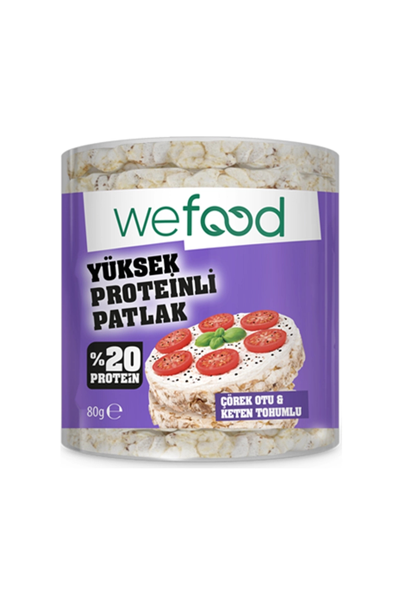Wefood Çörek Otlu Protein Patlak 80g