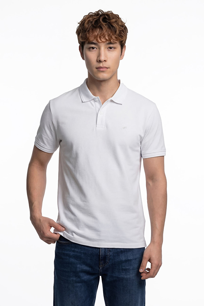 Loft Erkek Polo Yaka Tişört LF2035136 WHT