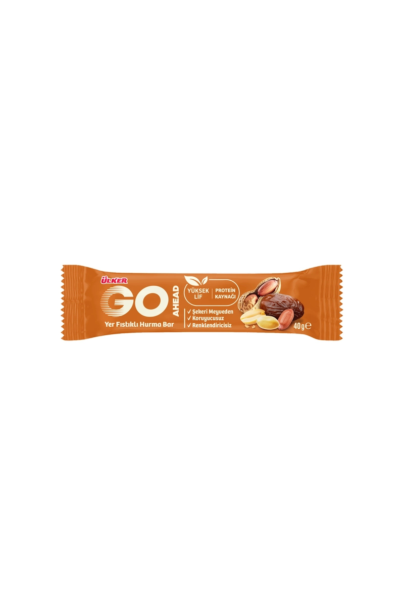 Ülker Go Ahead Yer Fıstıklı Meyve Bar 40 g