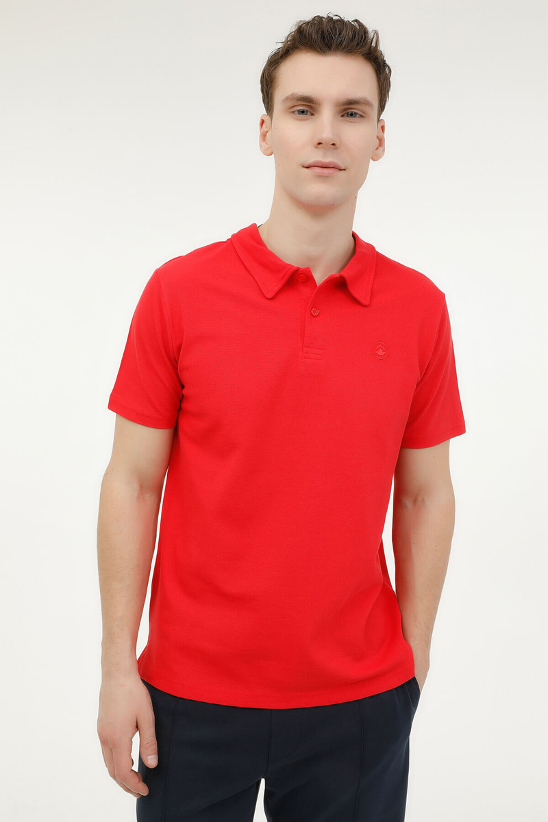 Lumberjack Erkek Polo Yaka Tişört BASIC CT953 KIRMIZI