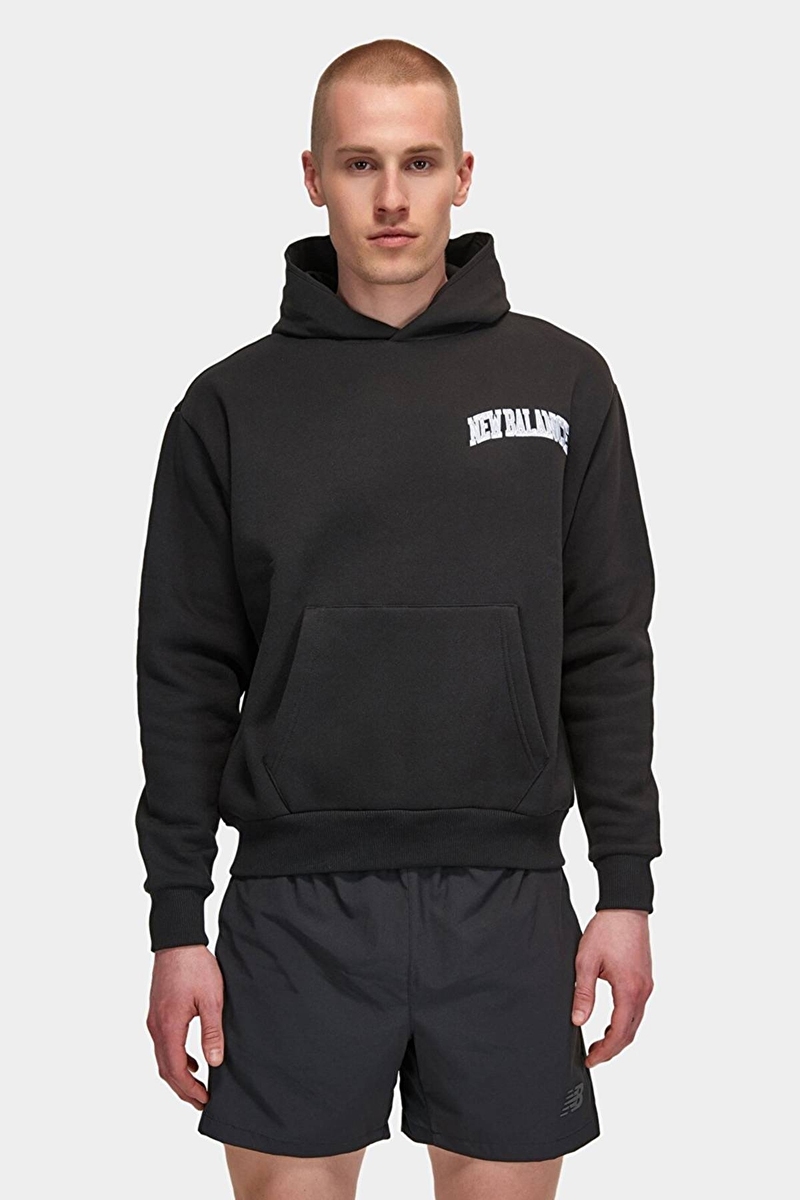 New Balance Erkek Sweatshirt UNH3350-BK
