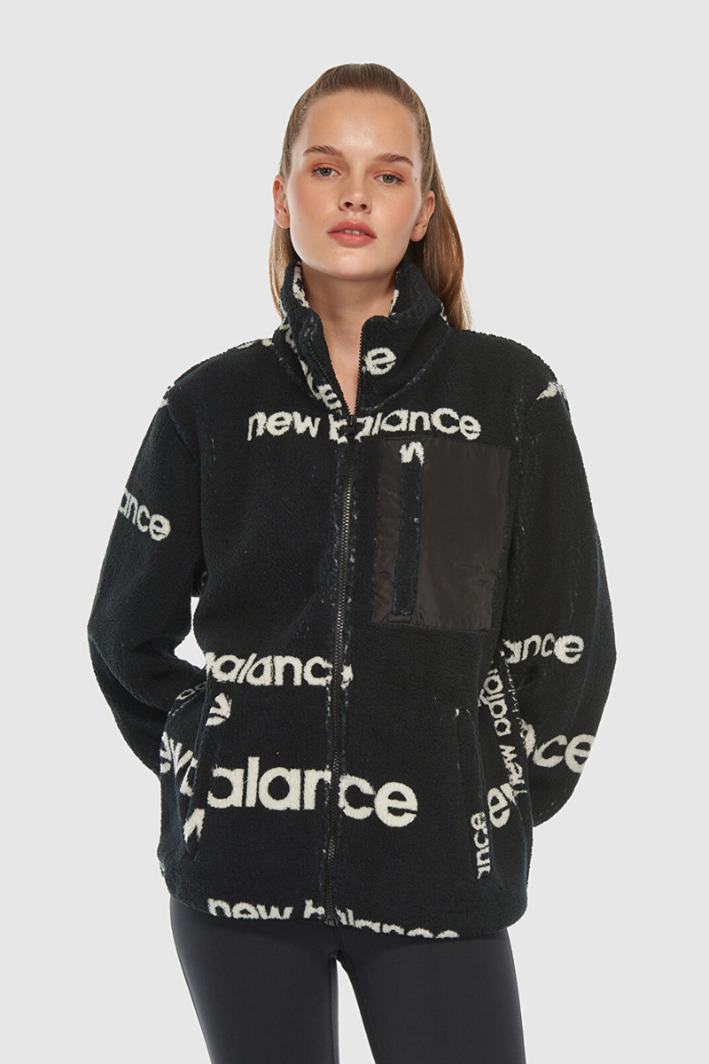 New Balance Kadın Sweatshirt UNC3358-BK