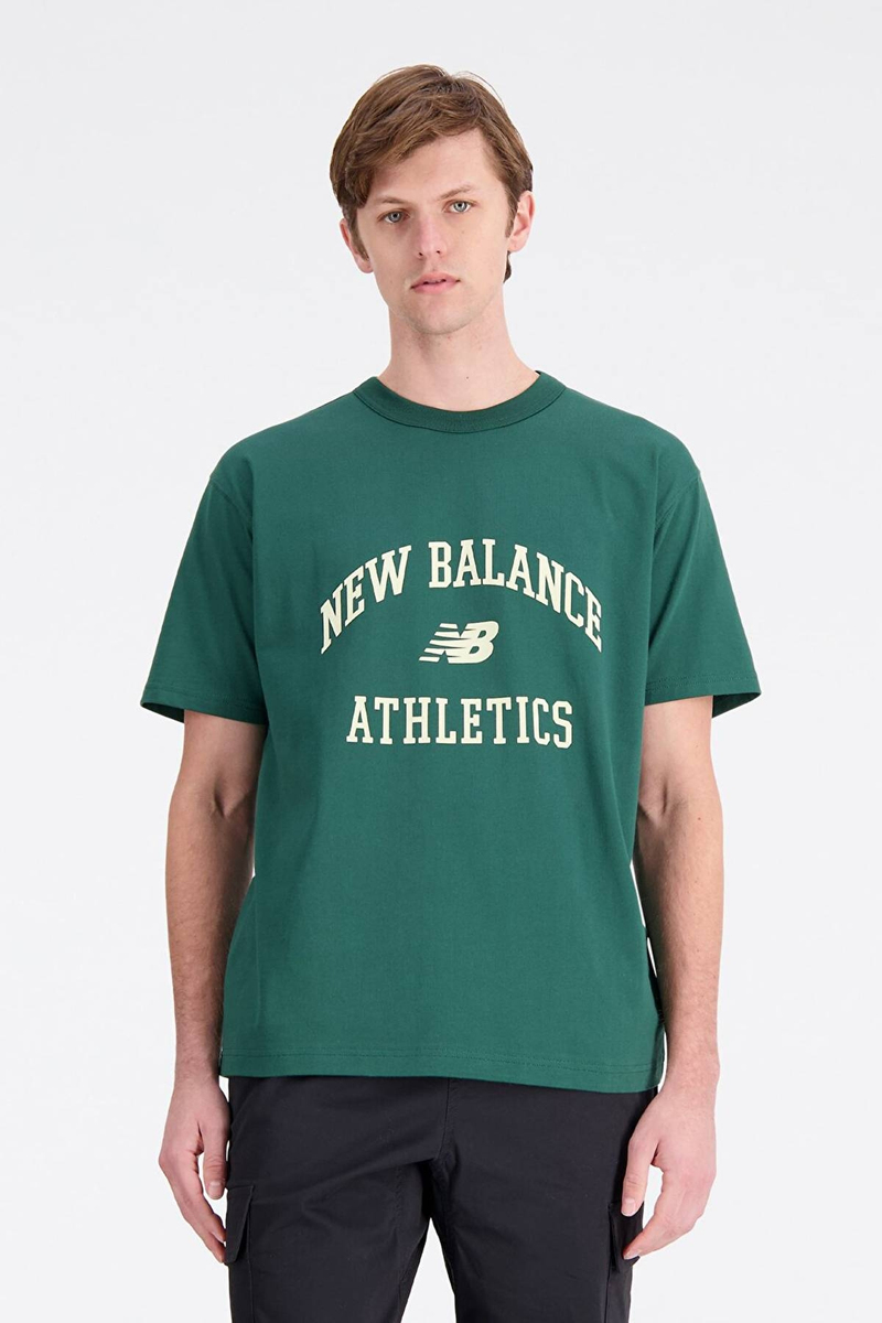 New Balance Erkek Tişört MNT1402-GRN