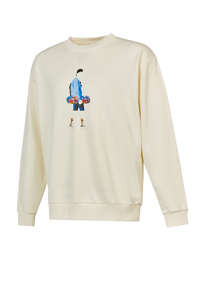 New Balance Erkek Sweatshirt MNC3410-SST
