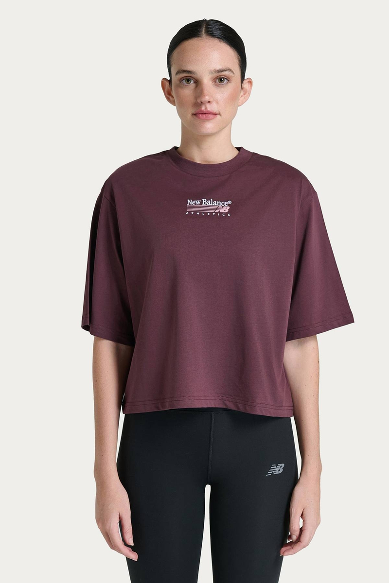 New Balance Kadın Tişört WNT3651-PLM
