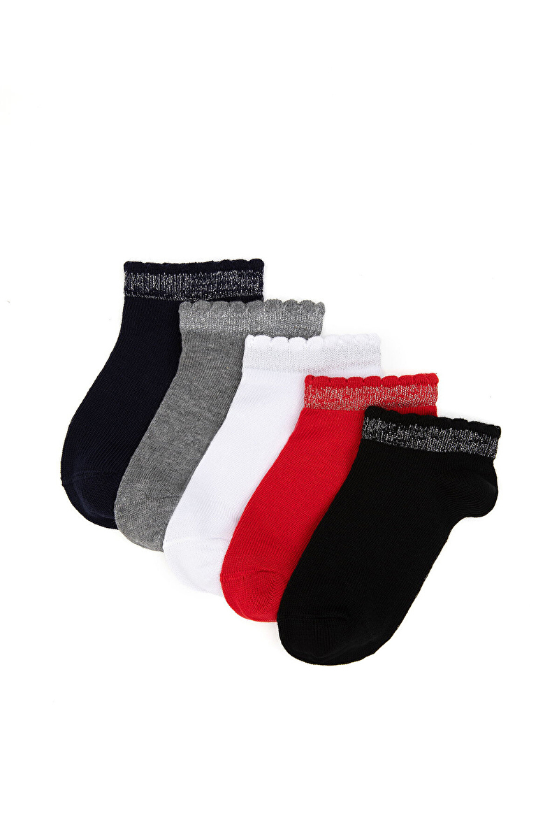 U.S.Polo Assn. Kız Çocuk 5'li Çorap SIMS-IY25.VR033