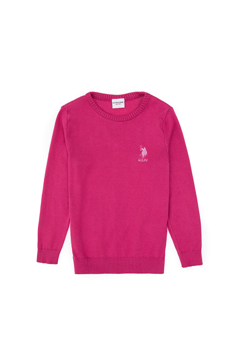 U.S. Polo Assn. Kız Çocuk Triko Kazak PU-7775