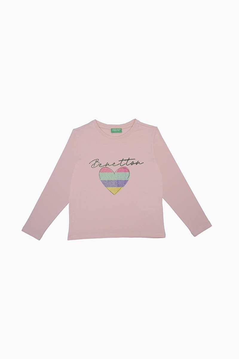 United Colors Of Benetton Kız Çocuk Tişört BNT-G21579