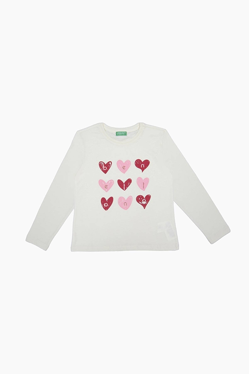 United Colors Of Benetton Kız Çocuk Tişört BNT-G21591