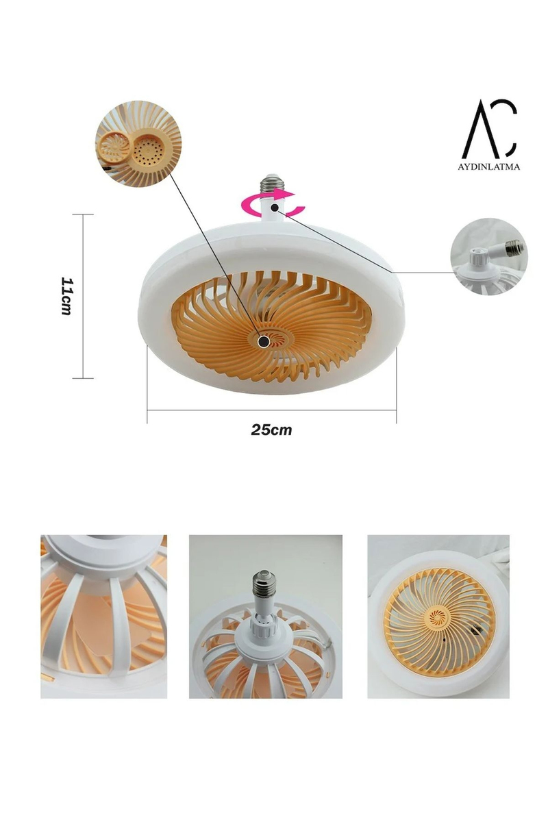 30 W Renkli Fanlı Led Ampul
