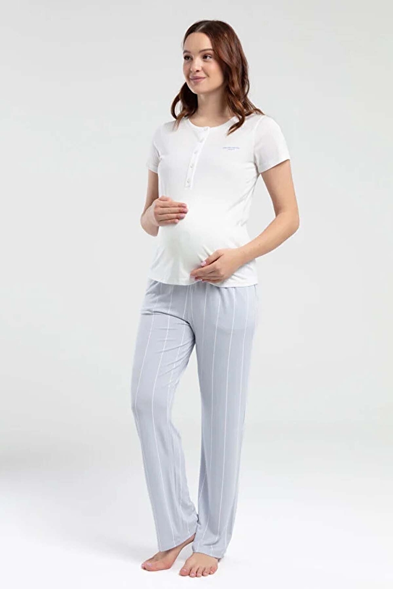 Pierre Cardin Kadın Lohusa Pijama Takım PC8976-S.BYZ