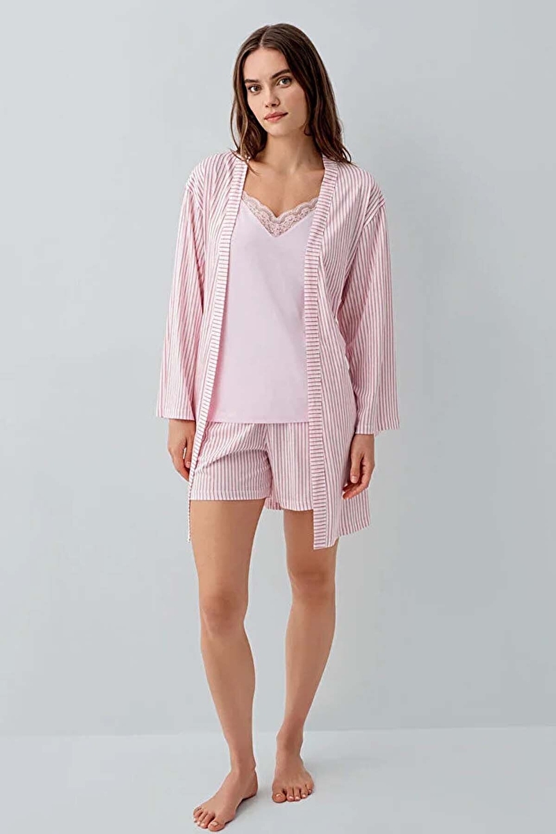 Pierre Cardin Kadın 3'lü Pijama Takımı PC9203-S.SMN